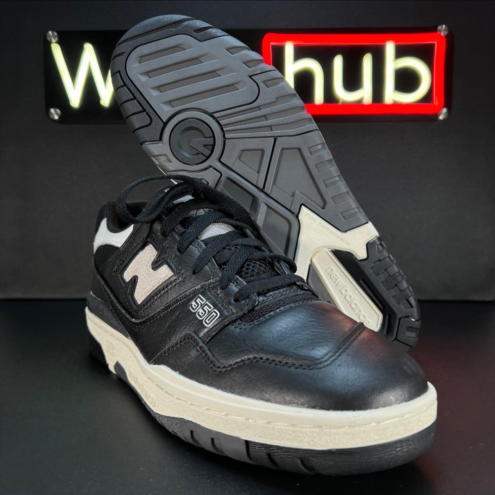 New Balance 550 Basketball Shoes • BB550LBW • Black/Sea Salt • Men’s Size 9.5